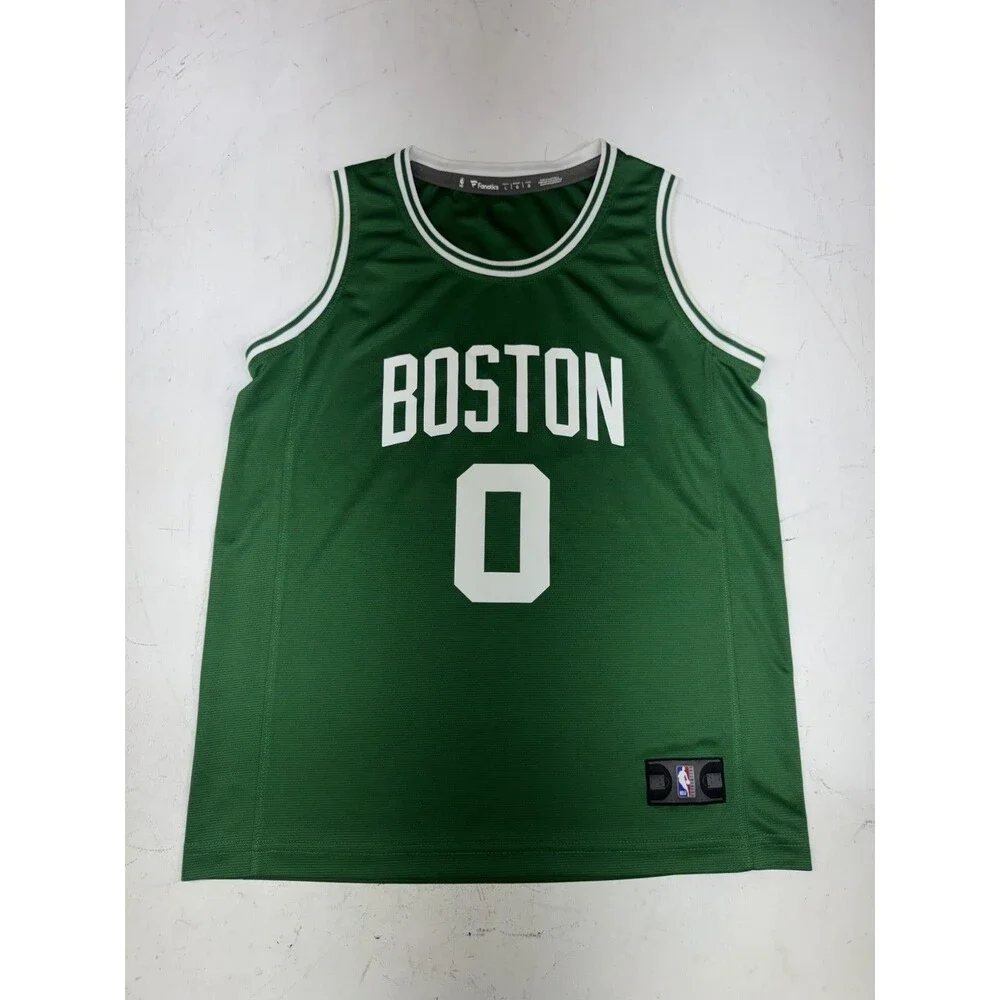Fanactics Jayson Tatum Boston Celtics NBA Basketball Youth Large Kids Jersey